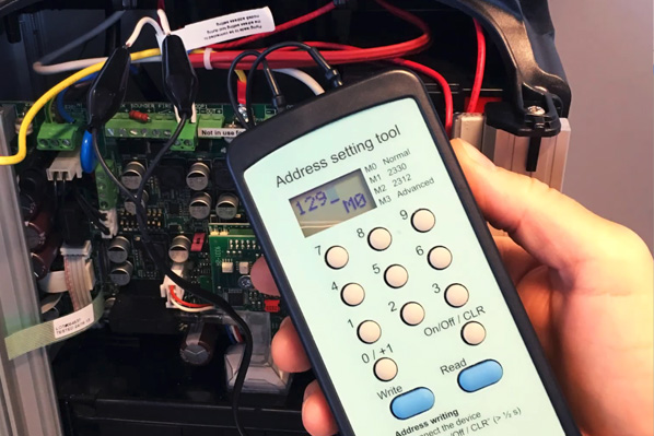 Auto addressing with mixed auto & manual addressing units