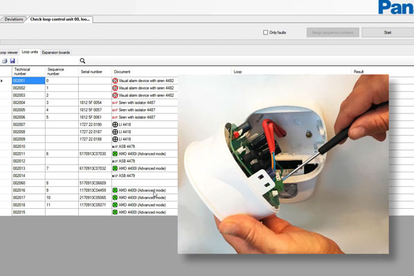 How to check EBL512 G3 fire alarm system’s COM-loop