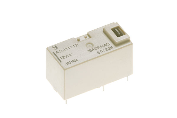 DJ series: 20A latching relay with optional manual test button