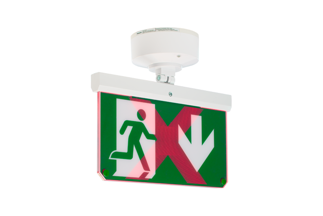 Adaptive exit light MX25 red X & MX40 red X