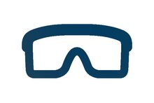 Fume extraction, touch panel & protective goggles